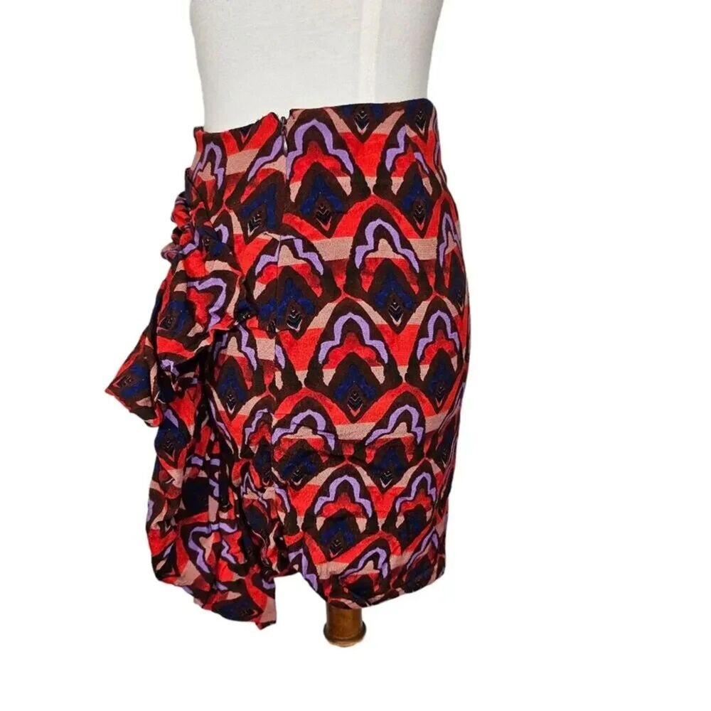 Dolan Ruched Ruffle Mini Skirt Small - Picture 4 of 7